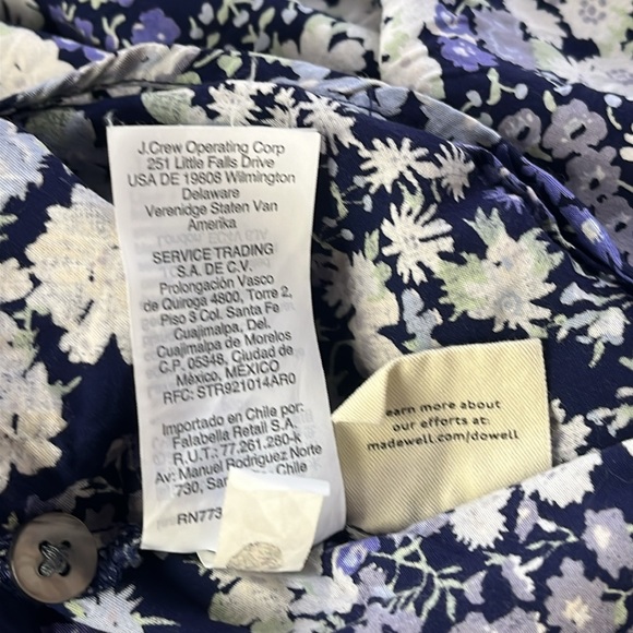 Madewell Country Cottage Prairie Dress Large Floral Fairy - Picture 13 of 14